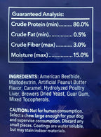 Pet Factory 100% Made in USA Beefhide 5" Chip Rolls Dog Chew Treats - Peanut Butter Flavor, 20 Count/1 Pack