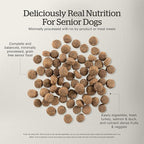 Now Fresh Grain-Free Senior Dry Dog Food with Turkey, Salmon & Duck, Premium Kibble Made with Real Meat & Fish, Chicken-Free Recipe, Glucosamine & Chondroitin for Healthy Joints, 12 lb Bag