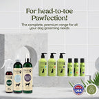 PAWFUME Skin & Coat Detangler Spray for Dogs, 2-Pack – Soothe Dry, Itchy Coats Quickly – Non-Toxic Chamomile & Oat Formula, Essential Fatty Acids & Vet-Certified – Dog Detangler Spray Dematting Care