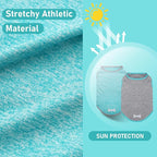 KYEESE 2 Pack Dog Shirts for Large Dogs Quick Dry Breathable Stretchy Sun Protection Dog T-Shirts with Reflective Label Tank Top Sleeveless Vest Dogs Clothes, Grey+Blue, 3XL