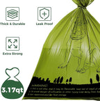ATIFBOP Biodegradable Dog Poop Bags Rolls 360 Count Scented, Leak Proof and Extra Thick Waste Bag Refill (Scented)