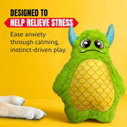 Bite Force Dog Toy - Large Durable & Strong Plush Green Monster Dog Toy, Kevlar-Reinforced for Aggressive Chewers