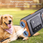 Dog Bark Deterrent Device, Ultrasonic Anti Barking, 4 Training Modes, 30FT Range, Safe Humane & Effective Handheld Dog Training Device for Indoor & Outdoor Use