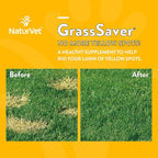 NaturVet – GrassSaver Wafers for Dogs Plus Enzymes – 300 Wafers – Healthy Supplement to Help Rid Your Lawn of Yellow Spots – Synergistic Combination of B-Complex Vitamins & Amino Acids