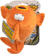 goDog Action Plush Goldfish Animated Squeaky Dog Toy, Chew Guard Technology - Orange, One Size