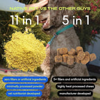 Native Pet Dog Vitamins & Supplements - 11-in-1 Multivitamin Powder for Dogs Food Topper - Collagen, Glucosamine, Probiotics, Omega & More- Supports Healthy Gut, Mobility & Overall Health -90 Scoops