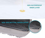 Orthopedic Memory Foam Dog Bed, Cooling Dog Beds for Extra Large Dogs -Waterproof Pet Bed for Crate with Removable Washable Cover, Ideal for Arthritic Dogs, XL(41inch,90Lbs)
