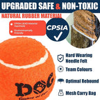 AMA SPORT Tennis Balls for Dogs 12 Pack 2.5" Red Dog Tennis Balls for Puppy Small Medium Dog Toys, Designed for Dogs Floating, Water-Hunting, Fetch, Fun Playing, Daily Exercise, Mid-air Catching