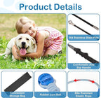 Flirt Pole for Dogs Interactive Dog Pole Toy for Large Medium Small Dogs, Dog Teaser Pole for Tug of War, Flirt Pole with Lure Ball (Standard&Extended Pole+Elastic Rope)
