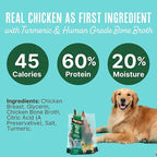 Waggin' Train Smoked Chicken Jerky Tenders with Turmeric and Bone Broth for Dogs - 12 oz. Pouch - Grain Free, High Protein, Limited Ingredient Dog Treat