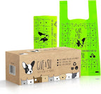 Certified Home Compostable Dog Poop Bags with Handles - 10% to Charity - ASTM D6400 & EN 13432 Compliant - 240 x Large Plant Based Compostable Poop Bags (1 Pantry Roll)
