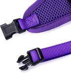 Mile High Life Step in Dog Harness for Small Dogs No Pull, Easy Get on Air Mesh Vest Harness, Adjustable Easy Closures Both Neck and Chest (Purple, M Chest 15.7"-23.2")