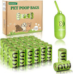 MUAMUA Dog Poop Bag Rolls 570 Count with Dispenser, Biodegradable Unscented Pet Waste Bags, Guaranteed Extra Thick, Leak Proof Doggie Refill Bags for Easy Cleanup, Big Size 9 x 13 Inches