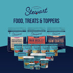 Stewart Chicken Liver Dog Treats, 1.5 oz, ~25 Pieces, Freeze Dried Raw, Single Ingredient, 60% Protein Training Treats or Meal Topper in a Resealable Tub, Grain Free, Gluten Free