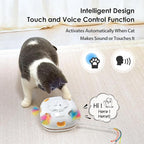 ORSDA Cat Toys for Indoor Cats, 4 in 1 Interactive Cat Toys, Automatic Cat Toy Kitten Toy, Rechargeable Electric Enrichment Toy for Cat Toy for Bored Indoor Adult Cats Hide and Seek, Whack-A-Mole