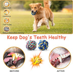 Aitmexcn Dog Rope Toys for Large and Medium Aggressive Chewers, 8 Pack Heavy Duty Dog Rope Toy for Large, Dental Cleaning Chew Toys, Tug Toy for Boredom, 100% Cotton Indestructible Pet Toy