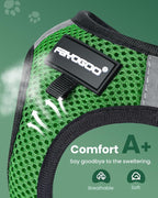 FAYOGOO Cat Harness, Cat Leash and Harness Set for Walking Escape Proof, Harness for Small Cats/Small Dogs, Large Kitten/Puppy Harness and Leash, Harness for Cats S-XXL(Neon Green, XX-Large)