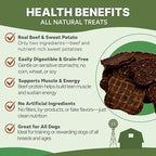 Gaines Family Farmstead Beef & Sweet Potato Fillets for Dogs - 8 oz, All-Natural, Grain-Free, Healthy Dog Treats for All Ages & Breeds, Made in USA