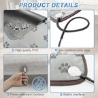 Bestio Extra Large Dog Heating pad,47×30 in Heated Dog Bed Adjustable Thermostat (1-24 Hours) and Chew Resistant Steel Cord with One Blue Plush Cover