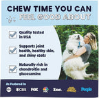 Pawstruck 2-in-1 Collagen Wrapped Jerky Natural Treats for Dogs - 5 Slices - Limited Ingredient Grain Free for Small, Medium, and Large Dogs