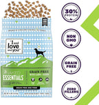 I and love and you Naked Essentials Dry Dog Food - Lamb + Bison - High Protein, Real Meat, No Fillers, Prebiotics + Probiotics, 23lb Bag