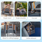 Pesen 18x11x11 Inches Cat Carrier– Fits Pets Up to 16 lbs, Anti-Collapse Design, Multiple Storage Pockets, Cat Carrier Soft Ideal for Medium Cats, Puppy, Rabbits and Other Small Animals