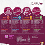 Caru - Real Pork Stew for Dogs, Natural Adult Wet Dog Food with Added Vitamins & Minerals, Free From Grain, Wheat & Gluten (Pack of 12)