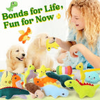 20-Pack Adorable Dinosaur Puppy Toys – Distinct Dino-Themed Squeaky Dog Toys for Small Dogs to Keep Them Busy, Interactive Chew Toys for Mental Stimulation & Gentle Teeth Cleaning