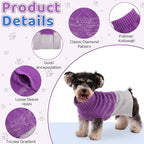 ASENKU Warm Dog Sweater for Small Medium Dogs,Pet Sweaters for Fall Winter Dog Clothing,Thicked Pullover Puppy Cat Turtleneck Sweater for Doggie Chihuahua Clothing