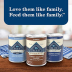 Blue Buffalo Homestyle Recipe Adult Wet Dog Food, Made with Natural Ingredients, Turkey Dinner With Garden Vegetables, 12.5-oz Can (Pack of 12)