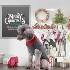 PETCARE Reindeer Christmas Dog Sweater Gray Cat Sweater Vest Cartoon Elk Pet Holiday Dog Clothes Puppy Sweaters for Small Medium Large Dogs Cats Fall Winter Outfits Xmas Dogs Costume,Small