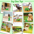 VIWIK Interactive Plush Squeaky Toys for Large, Medium, Small Dogs - Smart Breed Puppy Toys for Boredom, Tug of War, Teething