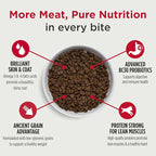 Nulo Frontrunner Ancient Grains High-Protein Dog Food, Pork, Barley, & Beef Recipe- Natural Dry Dog Food with Probiotics, Grain-Inclusive Kibble for Adult Dogs, 25 lb Bag