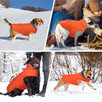 MIGOHI Warm Dog Coat - Winter Dog Jacket, Reflective Windproof Fleece Vest with Leash Hole and Furry Collar