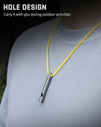 TISUR Titanium Emergency Whistle,120db Safety Whistle with Lanyard,Outdoor Survival Small Whistle for Life Saving,Hiking,Pets Training,Coach Sports