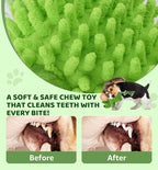 Squeaky Dog Toys - Plush Dog Toys with Soft Durable Fabric for Small Medium Large Breeds, Interactive Tug of War Rope Chew Toys, Teeth Cleaning, Dental Care, and Keep Dogs Busy (Puppy-Green)