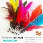 Retractable Cat Teaser Wand, 3 PCS Fishing Pole Cat Toys with 18 Feather Toy Refills, Interactive Cat Toys for Indoor Cats Play & Exercise