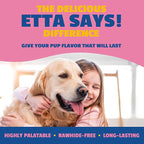 etta says! Flavor Fusion - All Natural Rawhide Free Chews for Dogs 2oz Chew- Salmon and Sweet Potato - Made in The USA (12 Count Pack of 1)