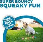 Outward Hound Squeaker Ballz 8-Pack Tennis Ball Dog Toys with Squeaker, Interactive Fetch Play for Pets Under 15 lbs, Training Balls for Indoor & Outdoor Exercise, X-Small, 1.5-inch