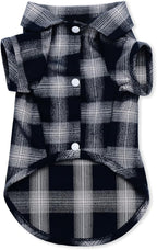 Koneseve Dog Shirt, Pet Plaid Clothes Shirt T-Shirt Sweater Matching Breathable for Small Medium Large Dog Cat Puppy Adorable Casual Cozy Halloween Thanksgiving Christmas Costumes (Blue; 5XL)