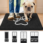 Super Absorbent Dog Door Mat, 36"*24“ Anti Slip Mat for Muddy Paws, Pet Rugs for Dirty Paws Washable That Absorbs Moisture and Dirt, for Dog Cage and Pet Resting Carpet