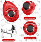 Frienda 18 Pieces Dog Training Clicker, Pet Behavioral Training Clickers with Wrist Strap for Dogs Cats Puppy Birds Horses(Multicolor)