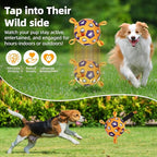 Dog Toys Soccer Ball, Soccer Ball with Straps, Interactive Dog Toys for Tug of War, Dog Water Toy, Durable Dogs Balls for Small Medium & Large Dogs