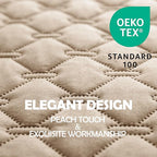 gogobunny 100% Double-Sided Waterproof Dog Bed Cover Pet Blanket Sofa Couch Furniture Protector for Puppy Large Dog Cat, Reversible (30x30 Inch (Pack of 1), Dark Beige/Light Beige)