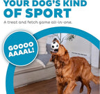 Outward Hound by Planet Dog Soccer Ball, Durable Treat-Dispensing Dog Ball, Interactive Fetch Toy, Orbee-Tuff, Mint Scented, BPA-Free, for Indoor & Outdoor Play, White