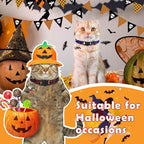 Talltalk 15 Pcs Holiday Cat Collars Thanksgiving Christmas Adjustable Breakaway Cat Collars Bundle with Plastic Buckle for Fall Seasonal Holiday Pet Kitten