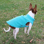 JACKO & CO - Fleece Vest Dog Sweater with Leash Ring - Soft, Warm & Lightweight Pullover Coat for Small & Medium Dogs, Puppies & Cats - Cozy Fall/Winter/Spring Pet Jacket (Turquoise, Large 10-16lbs)