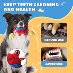 Squeak Plush Dog Toys for Small & Medium Breeds, Chew Rope to Keep Them Busy for Puppy Teething Chewing, Interactive Indoor/Outdoor Play, Best Pet Gift, Crab