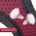 YIMEIS Dog Harness and Leash Set, No Pull Soft Mesh Pet Harness, Reflective Adjustable Puppy Vest for Small Medium Large Dogs, Cats (Grape Purple, Medium (Pack of 1)