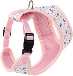 Mile High Life Step in Dog Harness for Small Dogs No Pull, Easy Get on Air Mesh Vest Harness, Adjustable Easy Closures Both Neck and Chest (Pink, M Chest 15.7"-23.2")